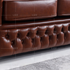 Traditional Dark Brown Living Room Sofa