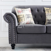 Comfy L Shaped Chesterfield Living Room Sofa