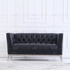 Modern Black Leather Sectional Living Room Sofas