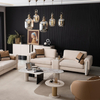 Turkish Style Sofa Factory in Foshan China Modern Beige Boucle Fabric Milan Sofa Set