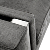 Direct Factory Sofa Supplier Clean Line Versus Fabric Sofa with Stainless Steel Strip Decoration
