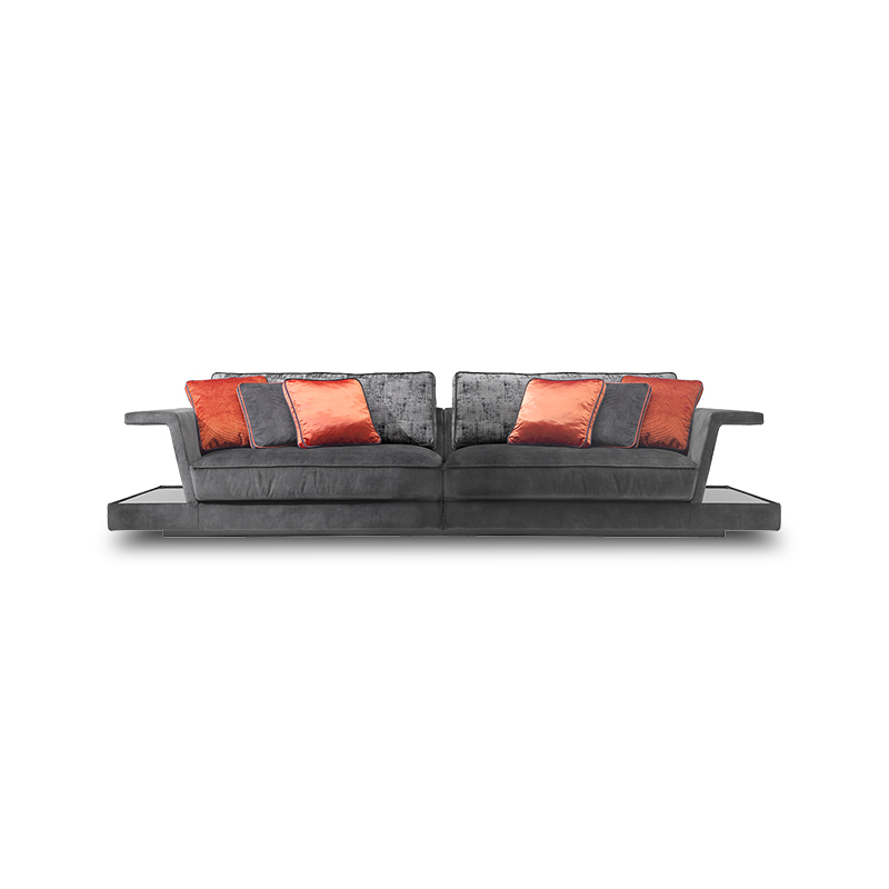 Italian Design Grey Velvet Air Sofa for Home Office and Hotel