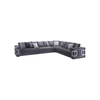 Foshan Luxury Sofa Factory Supplier Vertigo Composizione Sectional L-shape Sofa Set