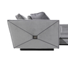 Italian Modern Corner Sectional Fabric Lounge Extro Composition Sofa