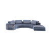 Ocean Modular Sofa Grey Velvet Circle Couch Round Majlis Sectional Sofa