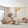 Modern Living Room Fabric Lounge Oscar Corner Sectional Sofa Set