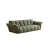 OEM Modern Sofa Factory Italy Modern Green Boucle Fabric Lily Sofa
