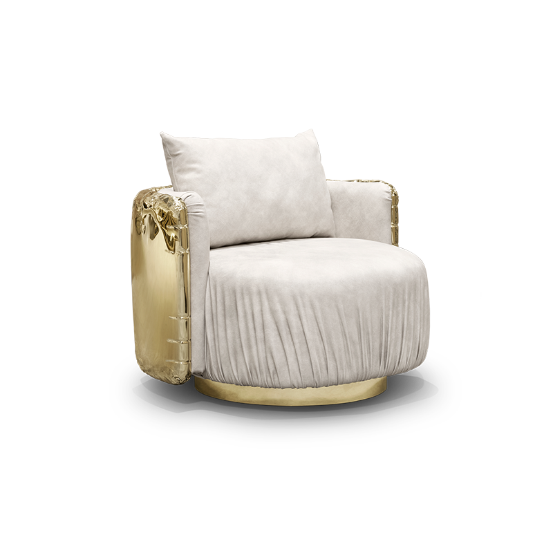 Upholstered Furniture Wholesalers Luxury Fabric Sillón Imperfectio Round Armchair