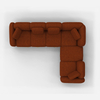 Foshan Furniture Handmade Custom Luxury Italian Fabric Sofa Opus Modular Sofa