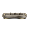 Italian Luxury Brand Furniture Boca Do Lobo Fabric Sofa Soleil Curved Sofa