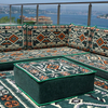 4 Inch Thickness Arabic Green Fabric Majlis Arabic Floor Sofa Seating