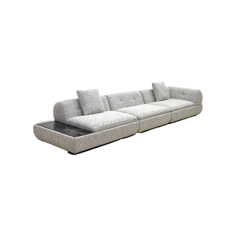 Foshan Sofa Lizz Furniture Linen Fabric Italian Design Sectional Supermoon Sofa