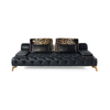 Italian Luxury Lounges Darlington Tufted Sofa 3 4 Seater Leather Couches