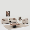 Foshan Bulk Sofa Suppliers Nordic Furniture Lounge Set Boucle Fabric Bogota Sofa Set