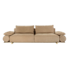 Italian Modern Home Furniture Foshan Sofa Factory Nubuck Fabric Donovan Roll Sofa