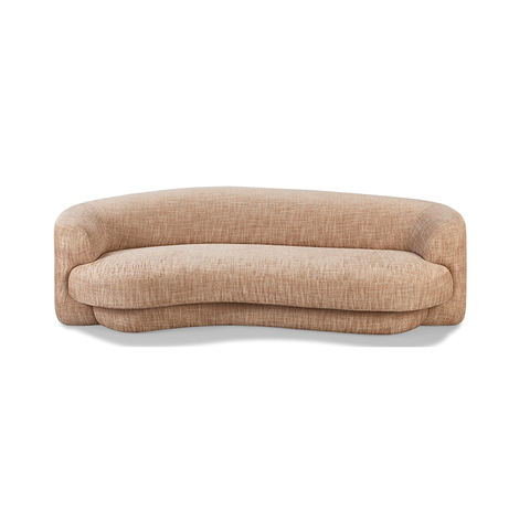 Foshan Modern Sofa Factory Wholesale Furniture 3 4 Seater Curved Couch