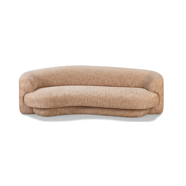 Foshan Modern Sofa Factory Wholesale Furniture 3 4 Seater Curved Couch
