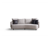 Foshan Modern Sofa Supplier Culve Back Alya Linen Fabric Sofa Set