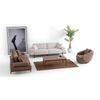 Bulk Modern Sofas Italy Wholesale Solid Wood Base Fabric Almond Sofa Set