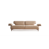 Nordic Furniture Solid Wood Banco Nubuck Fabric Sofa with Moveable Backrest And Armrest