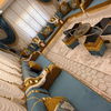 Arabic Majlis Sofa Seating Arabic Jalsa Ottoman Sofa Wooden Bench Furniture