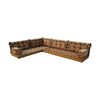 Gold L Shaped Arabic Floor Sofa Set Livingroom Majlis Furniture