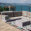 Gray L Shape Corner Floor Couch Pallet Sofas Arabic Grey Majlis Sofa Set