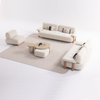 Foshan Modular Nordic Sofa Beige Boucle Fabric Dukha Sofa Set