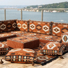 Arabic Sofa Brown Moroccan Livingroom Cushions Corner Floor Seating Set