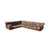 Brown Oriental Floor Seating Floor Sofa Set L Shape Corner Majlis Sofa