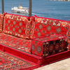 Red Floor Majlis Sofa Wooden Arabic Majlis Cushions Futon Sofas