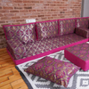 Fushia Floor Cushions Pink Arabic Sofa Set Middle East Floor Couch