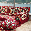 Arabic Floor Sofa Seating Set Middle East Majlis Fabric Cushion Couch