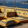 Yellow Window Seat Bench Cushion Low Seat Floor Cushion Arabic Majlis