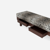 Living Room Bedroom Long Bench with Storage DG Leopard Fabric Thesan Bench