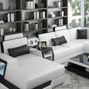 Multi-functional Lounge Furniture Civia Modern Leather Sectional Sofa With Coffee Table