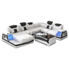 Customized Futuristic Furniture Vincenzo Modern Sectional Sofa With Illuminating LED