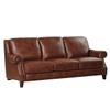 American Living Room Furniture Classical Leather Couch Vintage Sofa Set