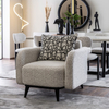 Art Deco Inspired Linen Luxury Couch Furniture Bergama Sofa Set