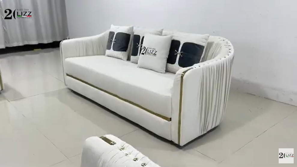 Italian new design velvet fabric sofa set