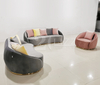 Luxury Furniture Living Room Curve Round Shape Sofa