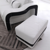 Modern Lounge Suite White Leather Couch Led Sectional Sofa