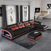 Home Canvas Led Sectional Sofa for Tight Space