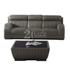 Amercia Modern Leather Living Room Sofa with Coffee Table
