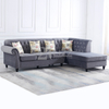 Canadian L-shape Sectional Fabric Living Room Chesterfield Sofa