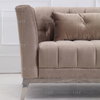 Leisure Luxury Fabric Sofa with Stool