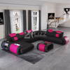 Comfy U Shaped Living Room LED Sofa