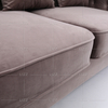 Modern Lounge Couch Button Tufted Velvet Fabric Sofa