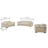 Modern Office Leather Couch Sectional Sofa Loveseat and Chair