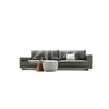 Italian Minimalist Fabric Lounge Sofa Corner Sectional Couch